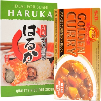 Set Rýže Haruka, 1 kg + Japonské kari jemné, 220 g