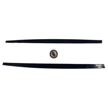 Добавка за прагове за BMW E60 (2003-2010) - M-Performance дизайн - черен гланц