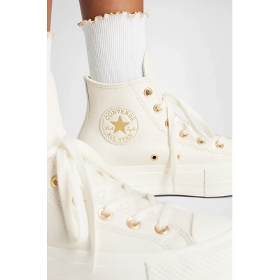 Converse Кожени кецове Converse Chuck Taylor All Star Lift в бяло A12764C (A12764C)