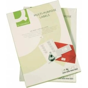 Q-Connect Universal labels white 100pcs (5705831153868)