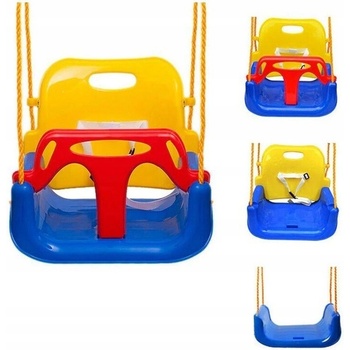 Verk detská hojdačka plastová 3v1 modrá