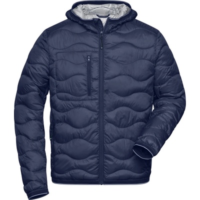 James & Nicholson JN 1156 pánska prešívaná bunda 02.1156 Navy/Silver
