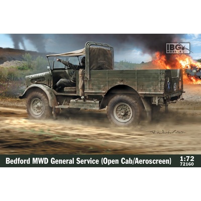 IBG Bedford MWD General Service Open Cab/Aeroscreen 1:72