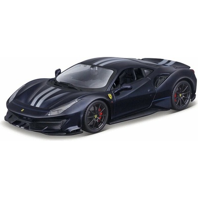 Bburago RACE+PLAY Ferrari 488 Pista tmavo modrá 1:24