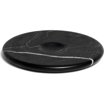 tre Чиния плато Moon мраморна черна (MP26MB)