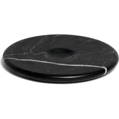 tre Чиния плато Moon мраморна черна (MP26MB)
