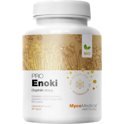 MycoMedica Enoki PRO BIO 30% betaglukanů 90 kapsúl