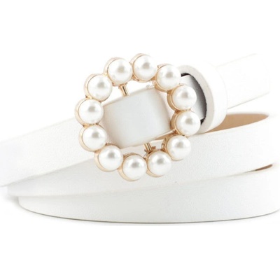Girly Bílý pásek Elegant B889/WHITE