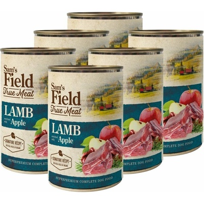 Sam's Field Adult True Meat Lamb & Apple 6 x 400 g