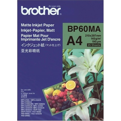 Brother Фотохартия Brother BP-60, A4, матова, 145 g/m2, 25 листа (BP60MA)