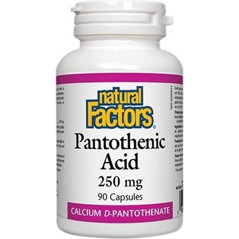Natural Factors Pantothenic Acid, 250 mg, 90 капсули, Natural Factors