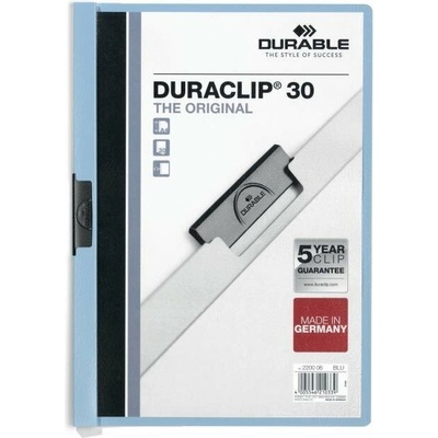 Durable Obal s klipom DURACLIP Original 30 svetlomodrý