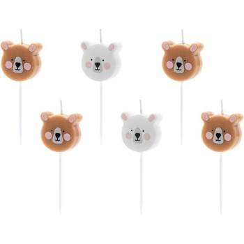 Party Deco Свещички за Рожден Ден с Мечета