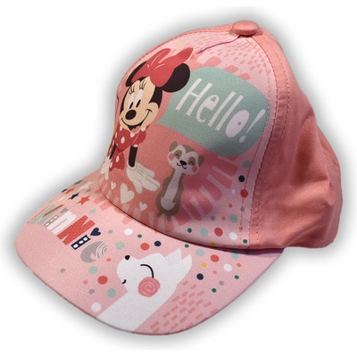 Setino Dojčenská šiltovka Minnie broskyňová broskyňová