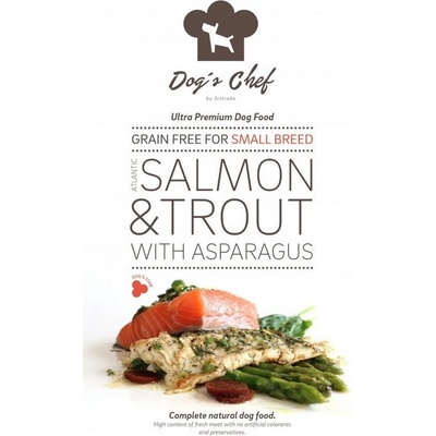 Dog's Chef Atlantic Salmon & Trout with Asparagus for Small breed 6 kg
