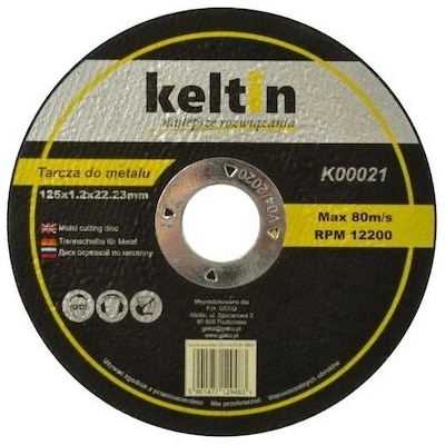 Keltin Kotouč řezný 125 x 1.2 x 22.2 mm K00021