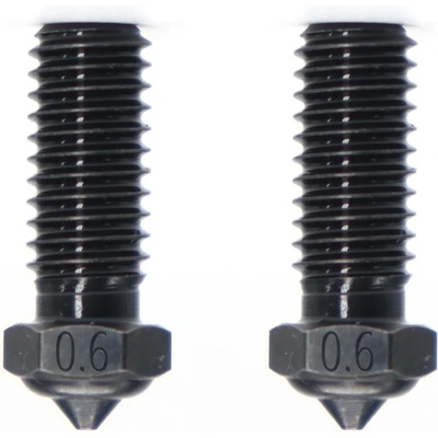 QIDI Tech Дюза от закалена стомана за X-Smart 3/X-Plus 3/X-Max 3/Q1-Pro, комплект от 2 - 0, 6 mm (728683350013)