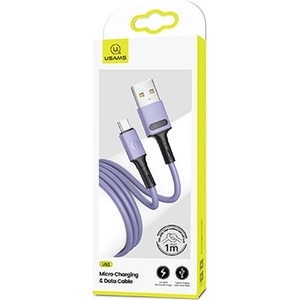 USAMS Kabel U52 microUSB 2A Fast кабел, лилав (Usa000670)