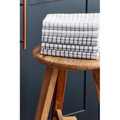 Homelife Хавлиена кърпа Homelife Set of 5 Recycled Yarn Terry TeaTowels - Grey