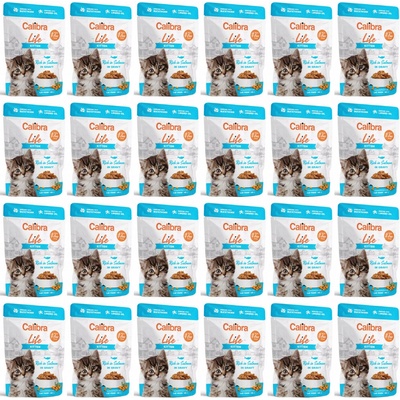 Calibra Cat Life Kitten Salmon in gravy 24 x 85 g