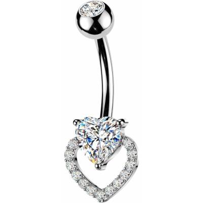 MARRE Piercing do pupíku srdce WP0123