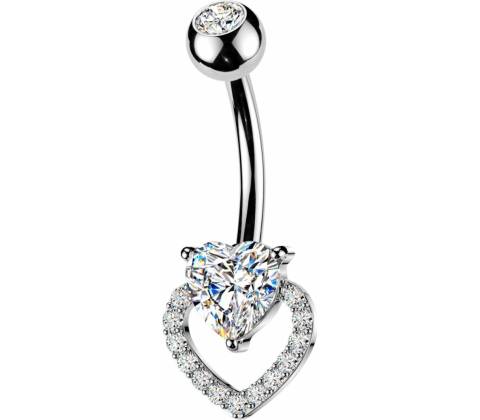 MARRE Piercing do pupíku srdce WP0123