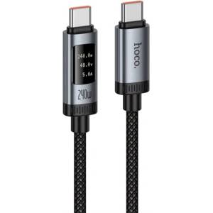 hoco. U148 кабел за данни Type-C - Type-C, 120 см, ЧЕРЕН U148_USB_C_240_B (U148_USB_C_240_B)