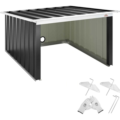 Deuba Garáž pro robotickou sekačku 89x90x54 cm antracit