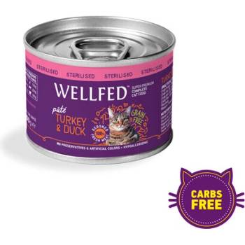 Image 1 of WELLFED Консерва за кастрирани котки с пуешко и патешко