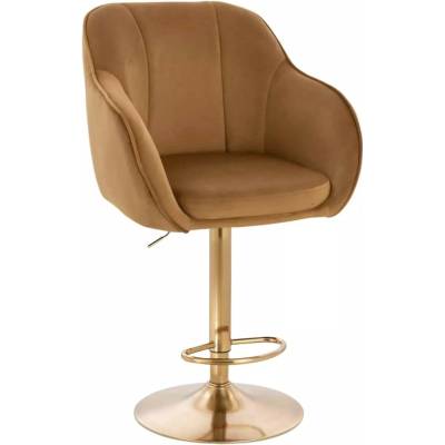 LuxuryForm Design Avola Velur na zlatom tanieri medová