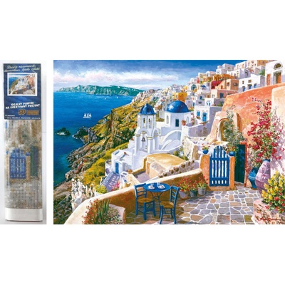 Norimpex - Puzzle Diamant painting: Santorini 30x40cm - 1 - 39 piese