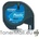 Съвместима касета DYMO LetraTag Plastic 12mm x 4m, Black on Blue 91205