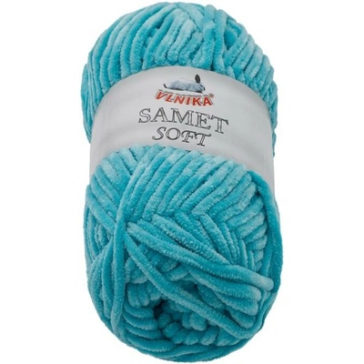 Vlnika Samet Soft 100 g, 253 tyrkysová