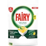 Fairy таблетки за съдомиялна машина, Original, All in one, Лимон, 60 броя
