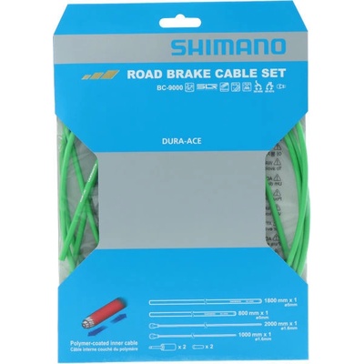 Shimano Dura-ACE BC-9000 bovdenby+lanka brzdový zelená set