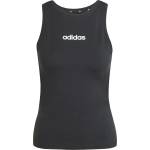 adidas Дамски потник Adidas Essentials Linear Slim Cotton Tank Top Womens - Black