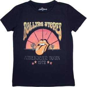The Rolling Stones Desert '72 Navy Blue M Дамски Риза (RSTS261LN02)