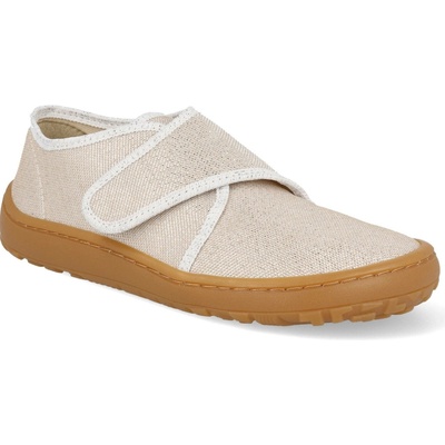 Froddo Barefoot plátěné papučky gold shine