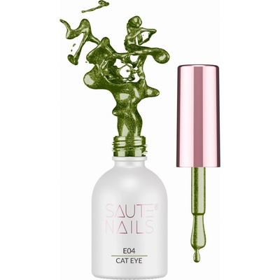 SAUTE NAILS Hybridný lak na nechty s efektom mačacieho oka Cat Eye Effect E04 8ml