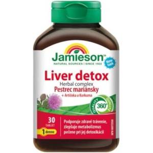 Jamieson Liver detox Herbal complex - Бял трън + Артишок и Куркума 30 таблетки (IP1694)