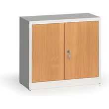 Alfa 3 Zvárané skrine s lamino dverami, 800 x 920 x 400 mm, RAL 7035/buk