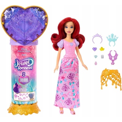 Mattel Disney Princess Jewel Reveal Panenka princezna Arielka JHL49