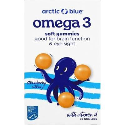 Arctic blue® Kids Omega 3 30 gummies 250mg DHA 70mg EPA and Vitamin D 200IU