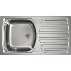 Alveus 1136534 - Кухненска мивка BASIC 78x43, 5 cm неръждаема стомана/сатен (AV0146) Мивка за вграждане