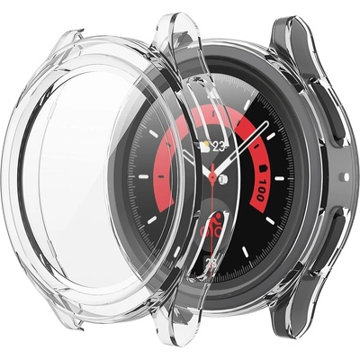 Techsuit Протектор за Samsung Galaxy Watch5 Pro + Протектор - Defense360 Pro - Прозрачен
