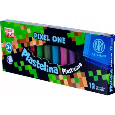 Astra Školská plastelína 12 farieb MINECRAFT Pixel One