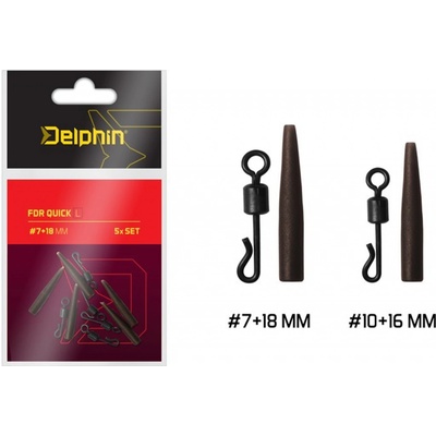 Delphin Rychlovýměnný obratlík s převlekem FDR Quick Set L vel.7+18mm 5ks – Zboží Dáma
