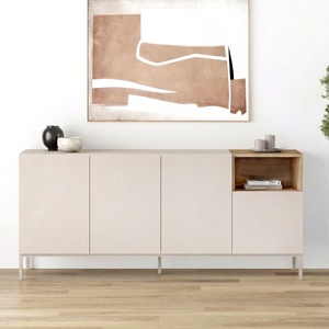 TopMebel Конзола Cailin TopMebel от меламин в цвят пясъчник - сепет дъб 180x41.8x80cm
