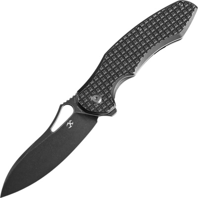 Kansept Echis Black Stonewashed CPM S35VN 0.11"/3.0mm Blackwash Titanium K1071A5