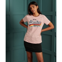 Superdry Dámske Tričko Vintage Logo Ružové